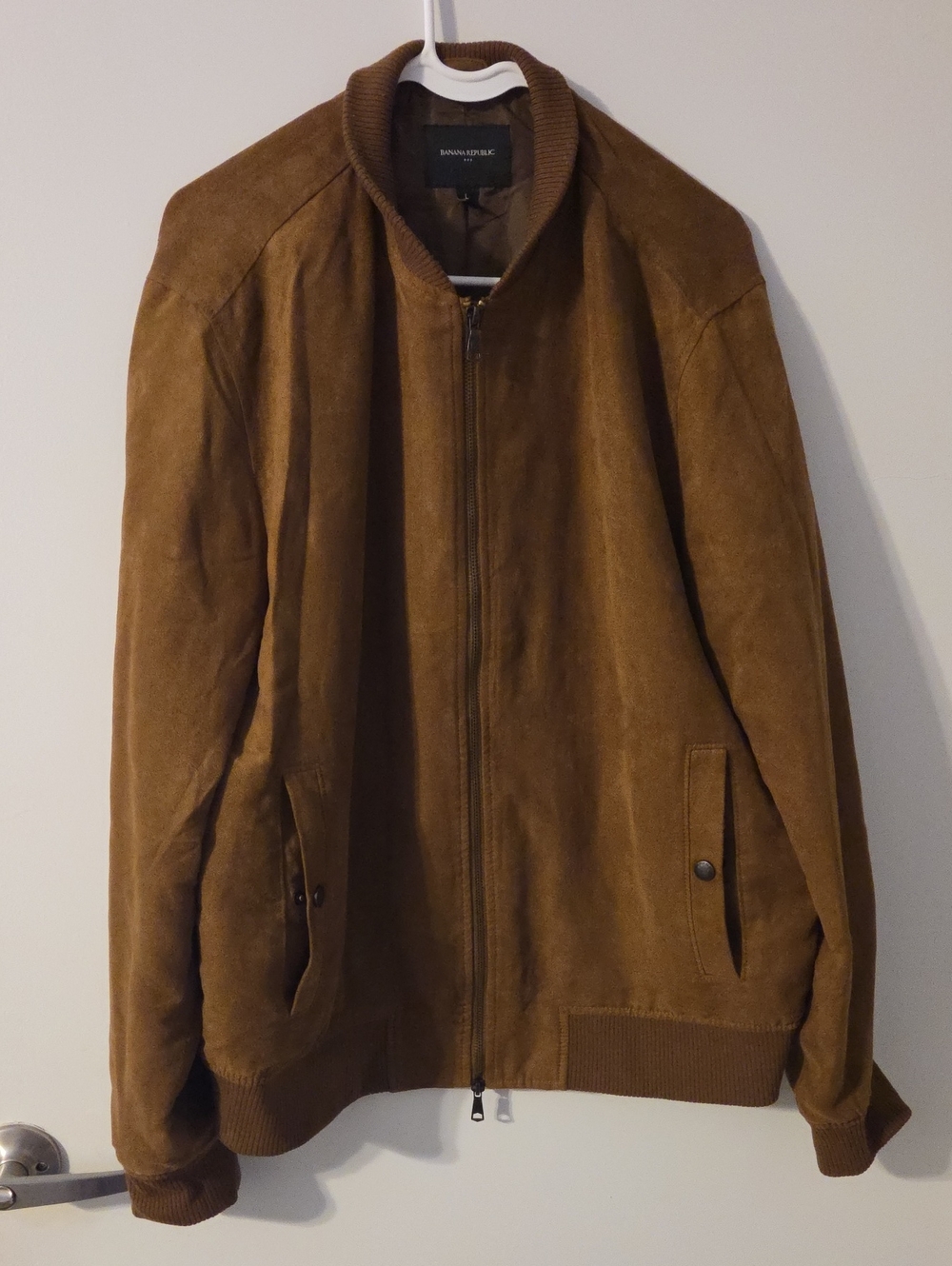 Banana Republic Brown Suede Bomber Jacket